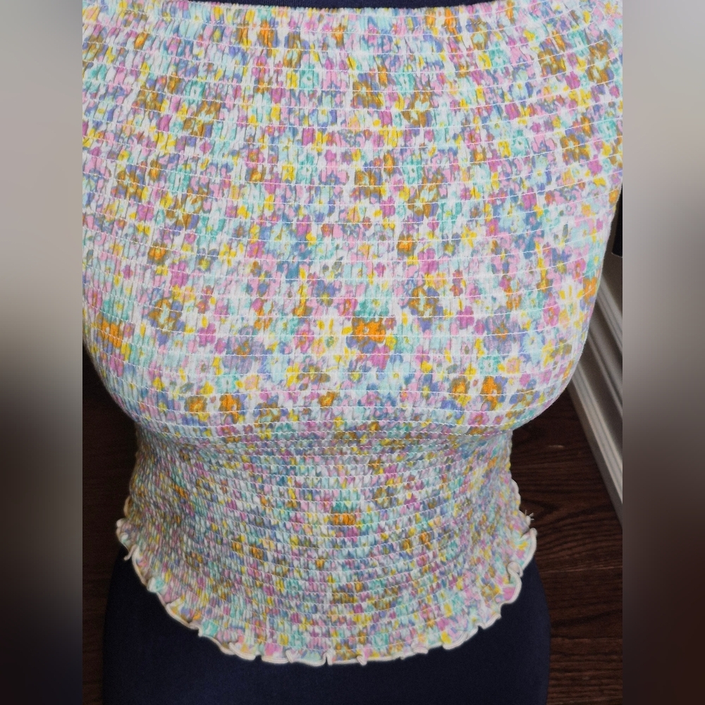 Art Class Girls Smocked Stretch Top - Picture 10 of 12
